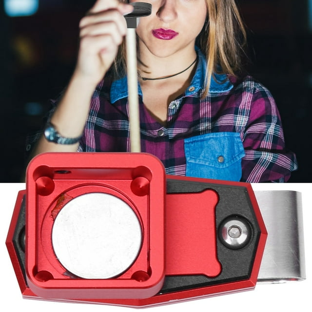 Étui à Craie de Billard, Porte-Queue Portable Professionnel pour Accessoires de Billard Rouge