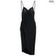 thumbnail image 1 of Qarigey Vestido de mujer Playa Cubrir Traje Color sólido Maxi Vestido largo Vestidos Negro XXL, 1 of 6