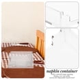 thumbnail image 3 of IBASETOY Transparent Acrylic Tissue Box with Rounded Corners for Dining Room and Kitchen, 3 of 8