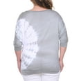 thumbnail image 3 of Women's Plus Size Tie Dye Bat Sleeve Top, 3 of 3
