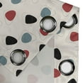 thumbnail image 4 of Ambesonne Mid Century Grommet Curtain, Retro Space Design, 50" x 108", Slate Blue Red Black, 4 of 6