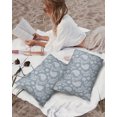 thumbnail image 5 of Waterproof Outdoor Throw Pillows with Inserts 12"x20" Set of 2, Blue Paisley Soft Decorative Pillowcases for Couch Bedroom, Ethnic Vintage Floral Botanical Abstract Pillow Covers for Sofa Living Room, 5 of 6