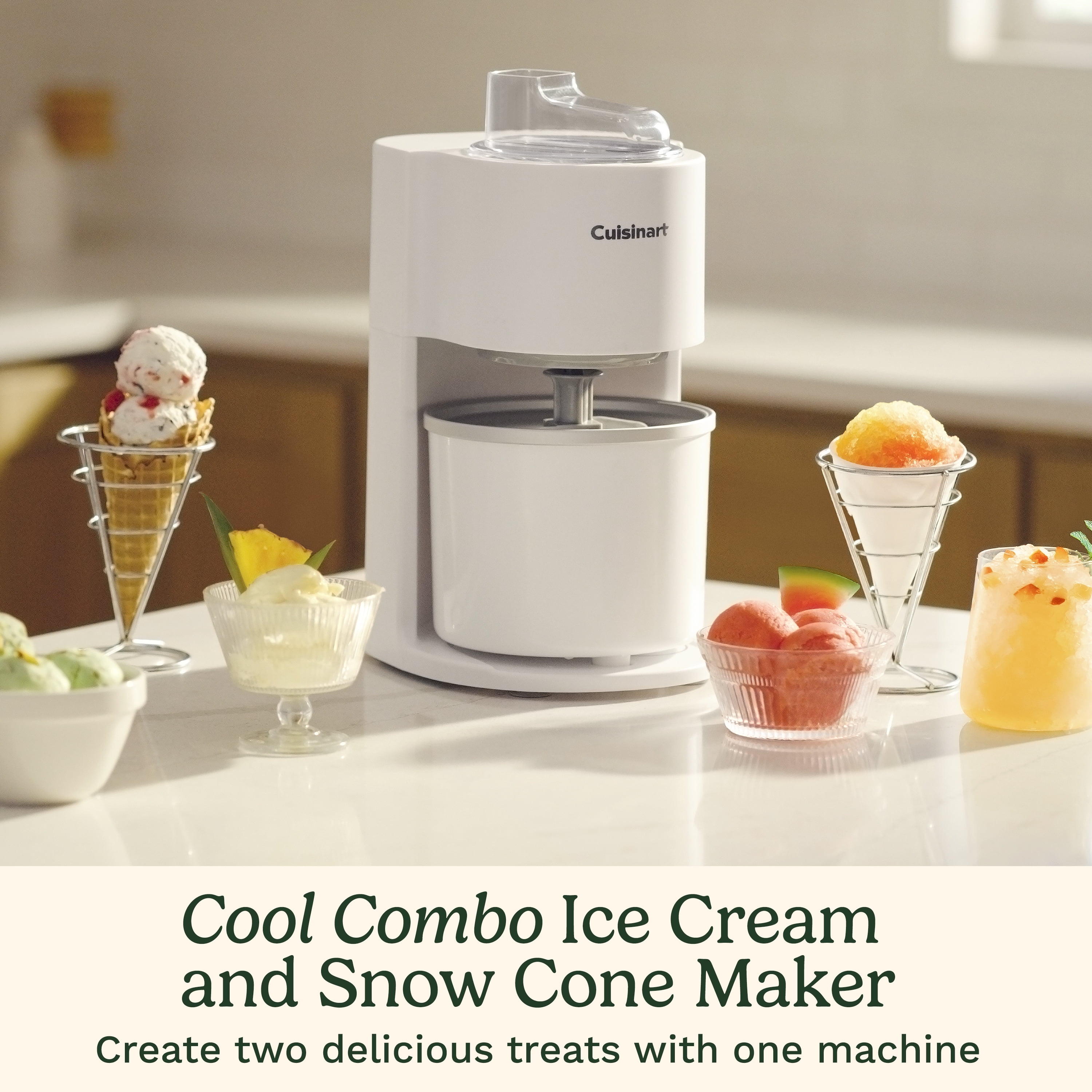 Cuisinart Cool Combo Ice Cream Maker and Snow Cone Machine