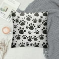 thumbnail image 2 of Shangniulu Dog Paw Footprint Pattern Decorative Throw Pillow Cover Square Cushion Cases Printed Pillowcase for Couch Sofa Living Room, 2 of 5