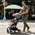 thumbnail image 3 of Universal Stroller Umbrella Parasol - UPF50+ Shade for Strollers, Wagons, Camping Carts, Tricycles - 360° Rotating Clamp, Foldable, Waterproof Green, 3 of 7