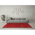 thumbnail image 3 of Ahgly Company Indoor Square Abstract Red Modern Area Rugs, 3' Square, 3 of 4