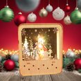 thumbnail image 6 of Nativity Set,Nativity Scene Indoor,Nativity Sets for Christmas Indoor,Nativity Scene Christmas Decor,Santa Claus Cabin Luminous Wooden House Desktop Ornaments Painted LED Night Light Decorations, 6 of 6