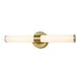 thumbnail image 3 of JONATHAN Y Brooks 20.13" 1-Light Industrial Mid-Century Iron Integrated LED Vanity Light, Brass Gold, 3 of 8