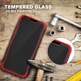 thumbnail image 4 of Zizo BOLT Series for iPhone 12 Mini Case with Screen Protector Kickstand Holster Lanyard - Black & Red, 4 of 6