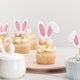 thumbnail image 5 of Bandera De Papel 1 Pack Easter Glitter Paper Flags Cake Toppers Multicolor Shiny Cake Inserts for Cupcakes and Desserts 2.3x2.3" JASKFLY, 5 of 6