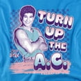 thumbnail image 2 of Saved by The Bell Turn Up The Ac Slater Unisex Adult T Shirt (Small) Turquoise, 2 of 5
