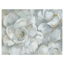 Masterpiece Art Gallery White Gardenia by Nan Canvas Art Print 30" x 40"