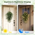 thumbnail image 6 of Green Wreath Summer Wreath for Front Door Spring Wreath Décor with Artificial Olive Leaves for Home Offiec Hanging Wall Decoration Design 2, 6 of 7