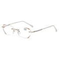 thumbnail image 2 of Gafas presbiterianas sin marco con corte de destello fino Diamond Starlight, gafas presbiterianas ligeras anti luz azul para mujer, 2 of 5
