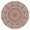 Mandala001, variant on 44in Round Tablecloth with Elastic Edge, Waterproof Fitted Table Cover for 36-44" Tables, Floral Theme Polyester Reusable Table Cloths Wipe Clean for Picnic, Dining, Outdoor Use and Party Decor