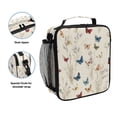 thumbnail image 2 of Insulated Square Lunch Bag with Side Mesh Pocket Fashion Lunch Box Reusable Lunch Tote 10.5" x9.5" x3.5" Various Colors and Sizes Butterflies, 2 of 6