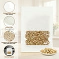 thumbnail image 3 of Uxcell Coin Envelopes, 200 Pack 7" x 5" Resealable Kraft Paper Packets Small Coin Envelope with Clear Window and Zip, White, 3 of 7