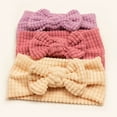 thumbnail image 4 of Splozh Baby Girls Cotton Hair Bows Headbands Baby Headscarf Headband Comfortable Soft Fashionable Bow Baby Headscarf Headband Purple,One Size, 4 of 4