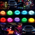 thumbnail image 1 of 10Pcs EL Wire Neon Light 16.4ft Flexible Glowing Neon String Lights Battery Operated LED Wire Lights 3 Lighting Modes Waterproof, 1 of 8