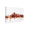 thumbnail image 2 of Trademark Fine Art 'Portland Oregon Skyline Red' Canvas Art by Michael Tompsett, 2 of 4
