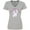 AC-Heather Grey, variant on Inktastic I'm Purrdy Cute White Kitty Cat Women's V-Neck T-Shirt