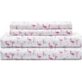 thumbnail image 1 of Mallary by Matthew Kids Super-Soft 100% Microfiber Print Sheet, Flamingo, Twin, 1 of 2