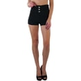 thumbnail image 7 of ToBeInStyle Women's High Waist Three Button Shorts, 7 of 7