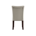 thumbnail image 4 of Weston Home Ayana Fabric Parson Chair, Set of 2, Gray/Espresso, 4 of 6
