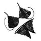 thumbnail image 3 of newfavorsdecor Conjunto de sujetador abierto y bragas sexis sin entrepierna para mujer Negro, 3 of 6