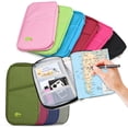 thumbnail image 5 of JelyHT Water Repellent Passport Wallet Silver 12 Card Slots Slim Zipper Document Organizer for Travel Business Daily Use, 5 of 15