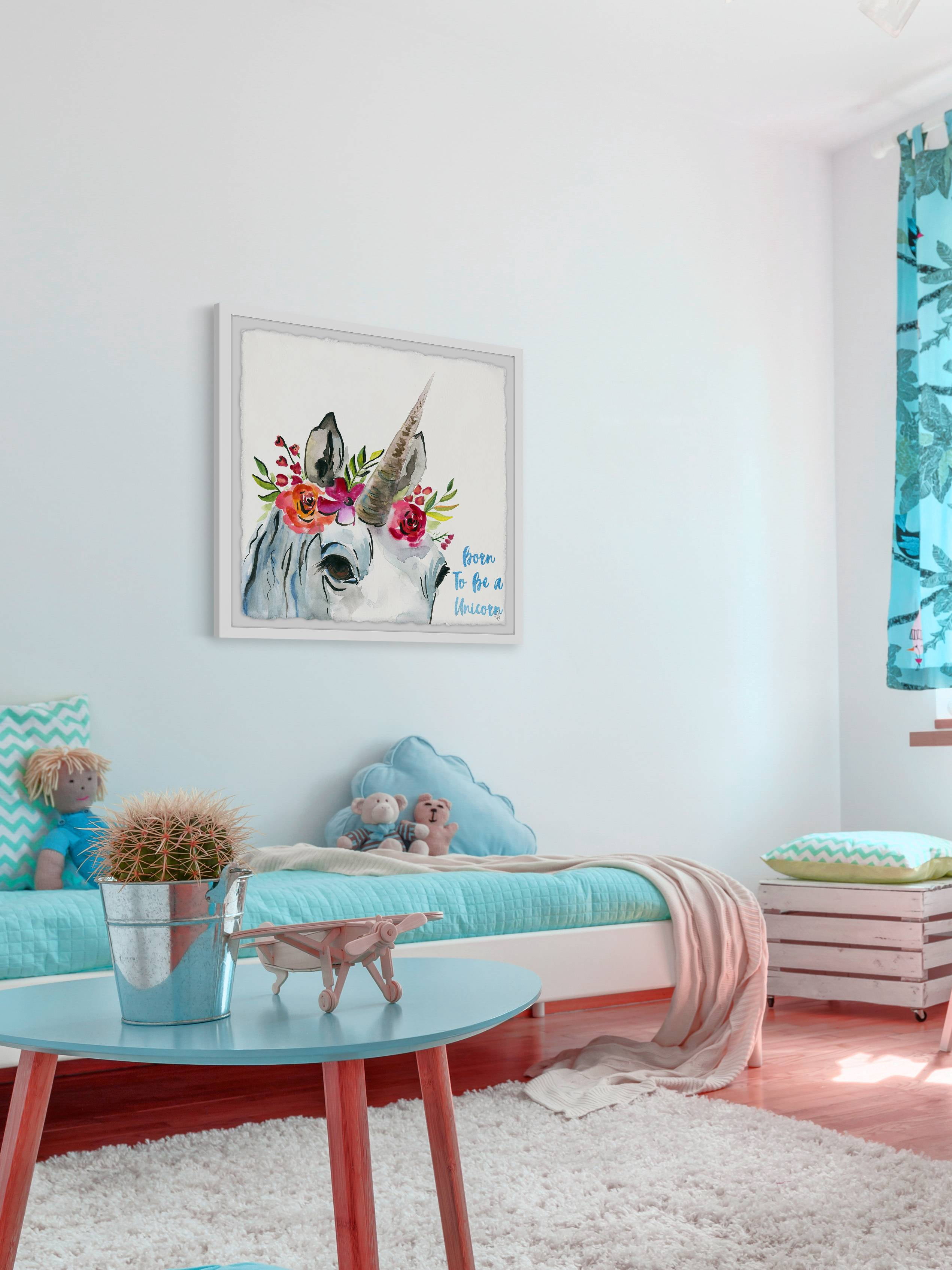 Marmont Hill Born Unicorn III Framed Wall Art