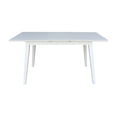 thumbnail image 5 of International Concepts Solid Wood 7-Piece Extension Dining Set, Classic White 60" Butterfly Leaf Table and 6 Matching Mission Chairs, 5 of 6