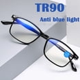 thumbnail image 2 of Classic Anti Blue Light Blocking Reading Glasses Men Women Transparent Ultralight Reader Hyperopia Glasses Tr90 Full Frame Ten, 2 of 6