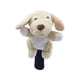 thumbnail image 2 of Funda de madera para palo de golf con diseño de perro de peluche, protector para palo de golf, accesorios antiarañazos Blanco y amarillo, 2 of 8