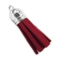 thumbnail image 1 of 28 Pieces Keychain Charms Creative Delicate Keyring Pendant Tassels Simple Handbag Decor Tassel Craft Decoration DIY Accessory Wine red, 1 of 7