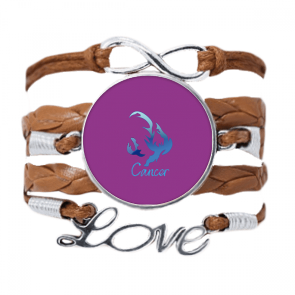 Cancer Designs Icon Art Deco Fashion Bracelet Chain Rope Ornament Wristband