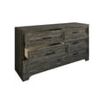 thumbnail image 4 of Castle Place Traditional 6 Drawer Wooden Dresser, Dark Grey, 4 of 8