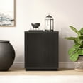 thumbnail image 5 of Evelyn&Zoe AC1694 28 Inch Adjustable Shelves Alston Rectangular Accent Cabinet, Black Grain, 5 of 7