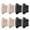 4Black 4Beige, variant on Kids Loose Shoe Size Reducing Heel Pads, Soft Anti-Friction Grips Inserts, 8pcs, Trimmable