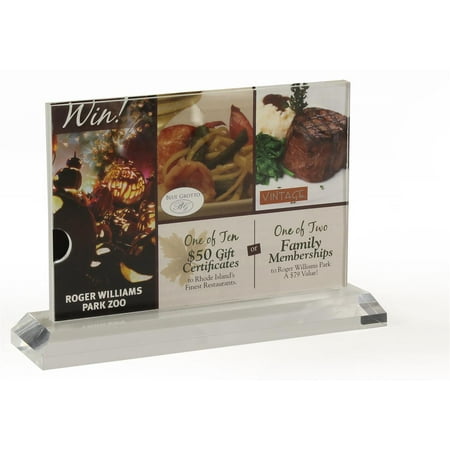 set of 10 6x4 table tent menu card holders with slide in side