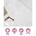 thumbnail image 6 of Farmhouse Green Garland Kitchen Dish Towels for Drying Dishes Set of 2, Spring Black Plaid Wood Grain Waffle Weave Microfiber Hand Tea Bathroom Towels Quick Dry & Absorbent Towel 15.7x23.6, 6 of 7