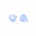 thumbnail image 5 of 500gs Transparent Acrylic Beads Caps Tulip Flower Lily of the Valley Frosted Cyan 10x6mm Hole: 1.5mm about 2100pcs/500g, 5 of 7