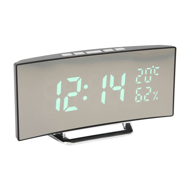 Reloj de escritorioReloj despertador digital 12/24H Reloj de dormitorio Reloj digital pequeño Diseño fácil de usar Jadeshay A