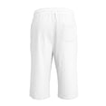 thumbnail image 5 of Inglocry Mens Bermuda Linen Shorts Knee Length Elastic Waist Drawstring Casual Wide Leg Summer Shorts with Pockets 2026 White 3XL, 5 of 6