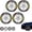 4-yellow, variant on 3D Vehicle Tire Lettering Stickers, Waterproof Universal Wheel Rim Decals, 4 Pack Raised Sport Tire Decor Stickers for SUV Sedan Truck Motorcycle Exterior DIY