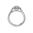 thumbnail image 2 of 0.70 Carat Brilliant Round Cut Real Diamond Elegant Halo Wedding Ring for Women Solid 18K White Gold Size 10, 2 of 8