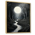 thumbnail image 2 of Designart "River In Fog Meandering Pointillism" Landscape & Nature Floater Framed Canvas Wall Art, 2 of 7