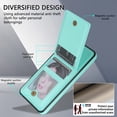 thumbnail image 5 of JiaheCover for Samsung Galaxy S21, Wallet Case with Credit Card Holder,Rugged Shockproof Kickstand Magnetic Buckle RFID Blocking Flip PU Leather Case, mint, 5 of 8