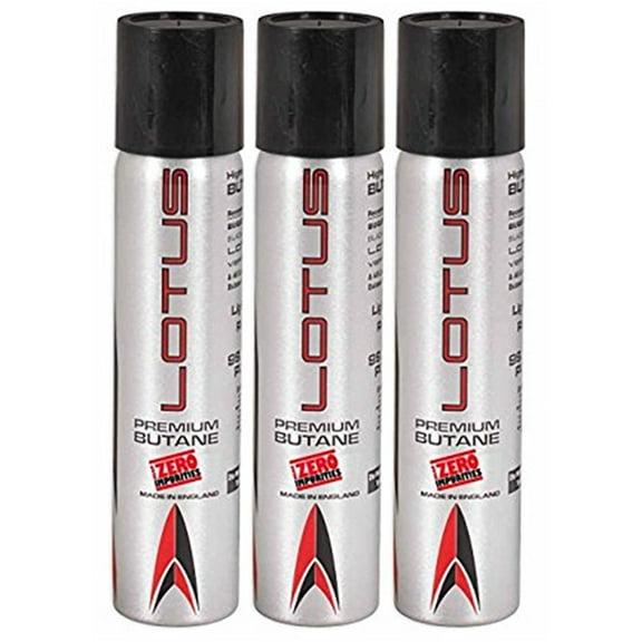 Lotus 400ml Premium Butane Fuel with 99.99% Purity (3 Pack)