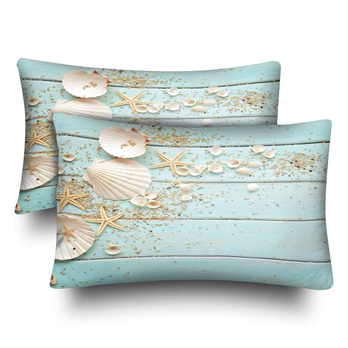 Gckg Starfish Seashell Wood Summer Hawaii Beach Seaside Nautical